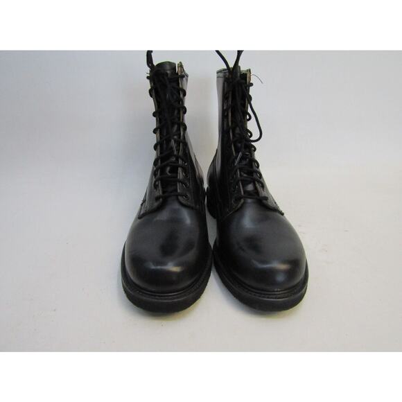 EUC FLOAT AWAYS Mens Sz 9 E Black Leather Work Cush-N-Crepe Soles Lineman Boots main image 7
